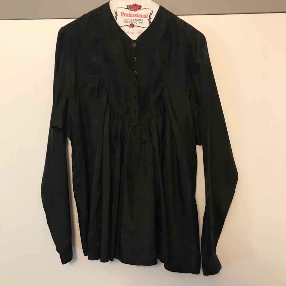 All Saints black boho shirt